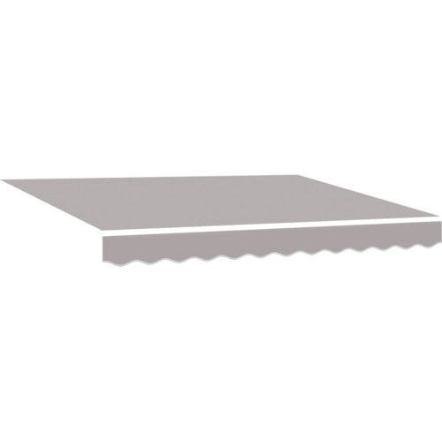 VidaXL Automatska uvučena tenda s LED svjetlom Svjetlosiva 300x250 cm, Zamjenski materijal za tendu za okvir 3x2.5 m Svjetlosiva Slike