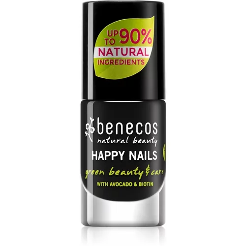 Benecos Happy Nails negovalni lak za nohte odtenek Licorice 5 ml