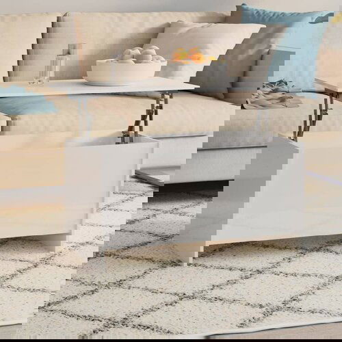 VidaXL stolić za kavu sjajni bijeli 102x55,5x52,5 cm konstruirano drvo Slike