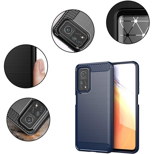 Carbon Case Fleksibilna TPU torbica za Xiaomi Mi 10T Pro / Xiaomi Mi 10T Slike