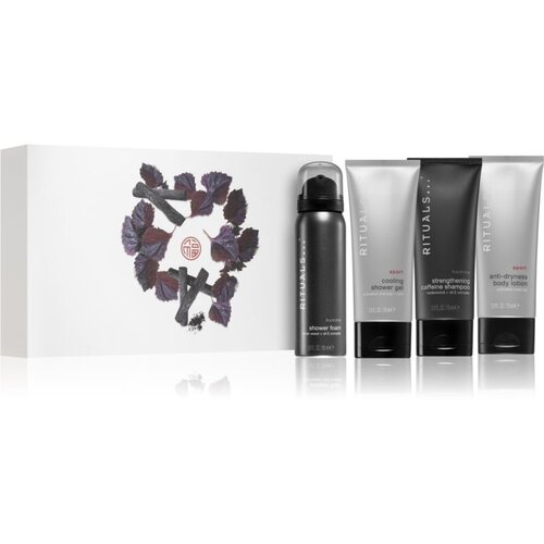 Rituals Homme 4 Invigorating Bestsellers darovni set gel za tuširanje Homme Sport 70 ml + pjena za tuširanje Homme 50 ml + šampon Homme 70 ml + losion za tijelo Homme Sport 70 ml za muškarce Cijene
