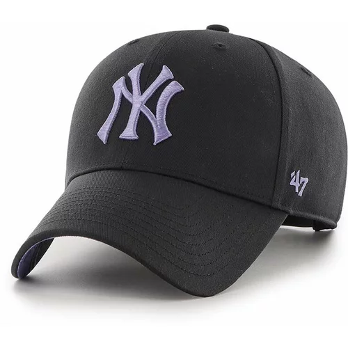 47 Brand Kapa sa šiltom MLB New York Yankees boja: crna, s aplikacijom, B-ENLSP17CTP-BK