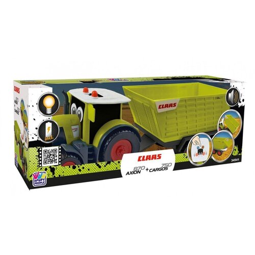 Happy People traktor Class Axion 870 + prikolica, 28 cm Slike