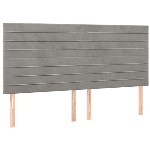  Krevet s oprugama i madracem svjetlosivi 200x200 cm bar&amp;scaron;unasti Slike