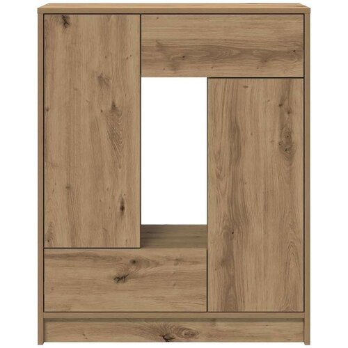  Komoda s ladicama i vratima artisan hrast 73x31x90 cm Slike