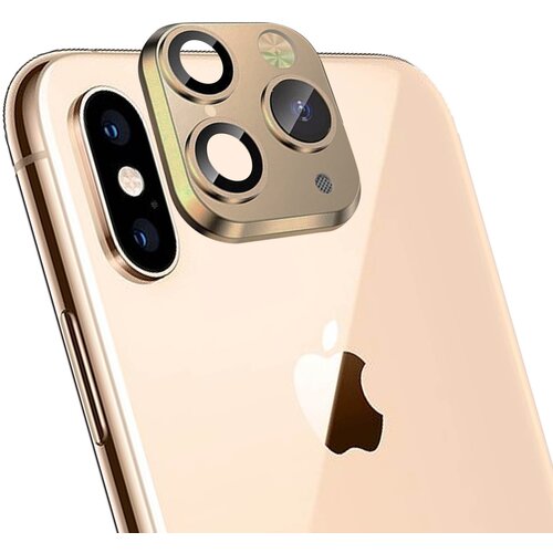 AVIZAR iPhone 11 Pro in Pro Max zadnji pokrov kamere Lažna nalepka kamere - zlata str. Apple iPhone X, XS in XS Max, (20607029) Slike