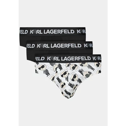 Karl Lagerfeld Set 3 sponjic Ikonik 2.0 Brief Set (Pack 3) 236M2101 Črna