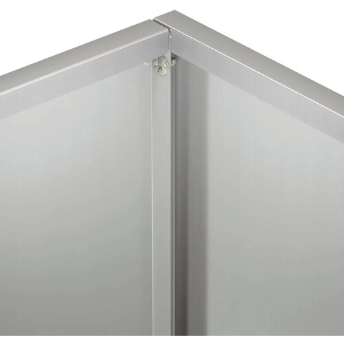  Vrtna saksija 2 kom. Srebrna 40 x 30 x 30 cm Pocinčani čelik - Pocinčani čelik 40 x 30 x 30 cm 2 Slike
