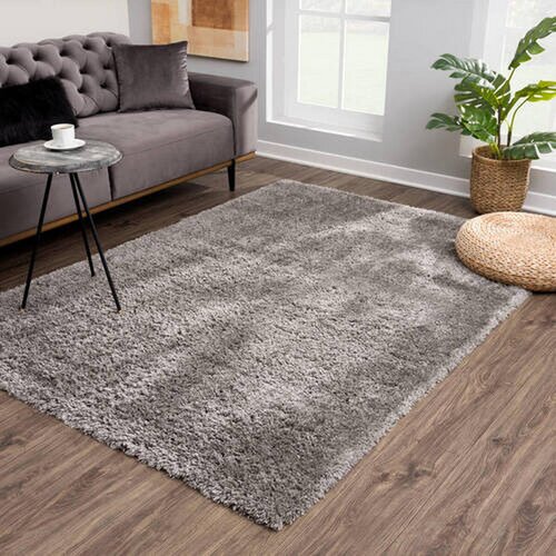 Lesnina XXXL preproga z visokim florom porto 120/170 cm tkano temno siva Slike
