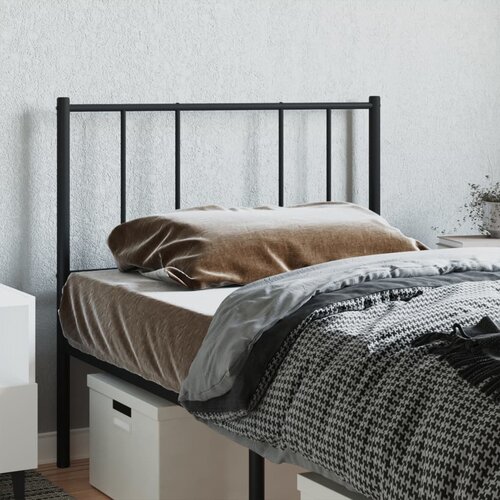  Metalno zamjensko uzglavlje crno 80 cm Slike