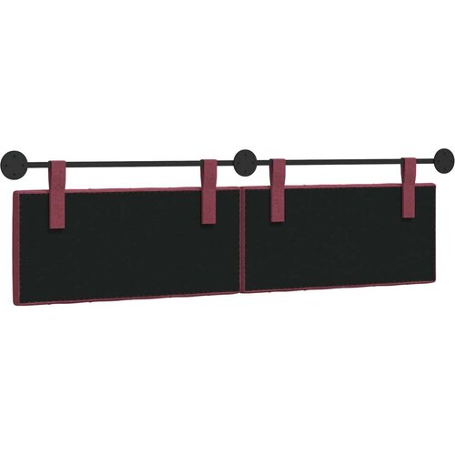  Držeće uzglavlje Zidne Vinska crvena 190 x 55 x 7 cm tkanina - boja crnog vina 180 cm bez LED Slike