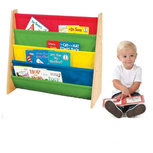 Kinder Home Dječja polica za knjige i igračke, organizator za pohranu, biblioteka - COLORS Cene