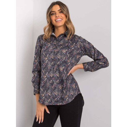 RUE PARIS Shirt-MT-KS-2710-1.27P-dark gray Cene