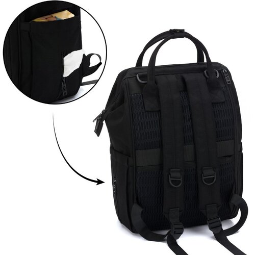 Fillikid Barcelona torba/ruksak za mamu, black Slike