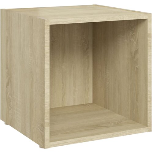 Maison Chic TV omarica - TV stojalo - Televizijska omarica sonoma hrast 37x35x37 cm iverna plo&amp;scaron;ča, (21699064) Slike