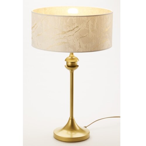 Jupiter 2112 - Stona lampa KASZMIR 1xE27/15W/230V bela/zlatna/dekor mermera Slike