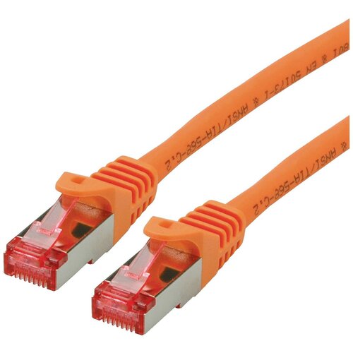 Roline 21.15.2675 RJ45 omrežni kabel\, Patch kabel CAT 6 S/FTP 5.00 m oranžna\, črna 1 kos, (20415160) Cene