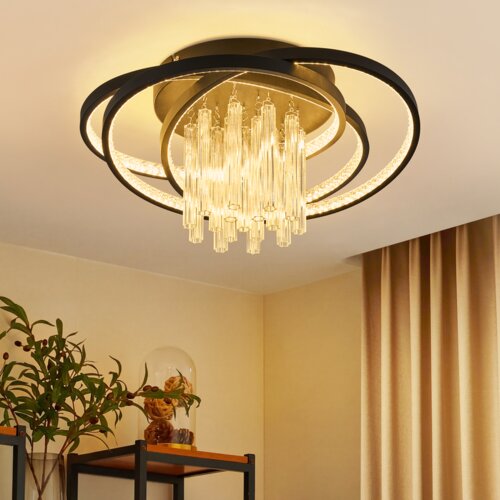 Nettlife LED stropna svetilka: 50 cm svetilka za dnevno sobo, 40 W zatemnljiva kuhinjska svetilka, (5000491334) Slike