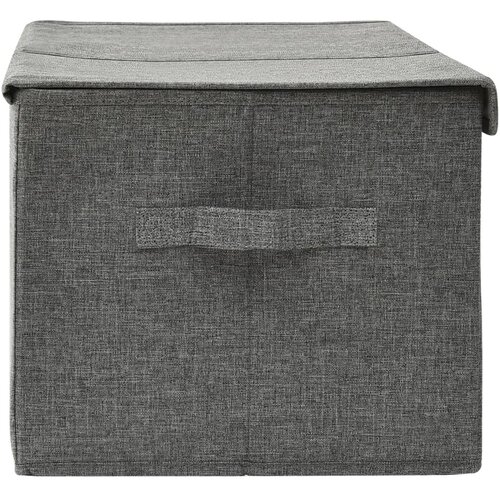  Kutija za pohranu od tkanine 50 x 30 x 25 cm antracit Slike