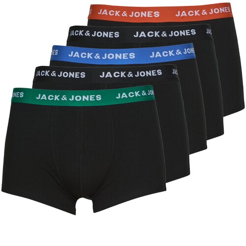 Jack & Jones Muške bokserice 12142342, 5 komada, Crne Slike