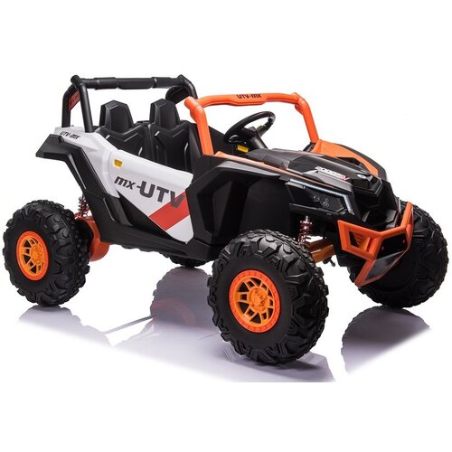 Ramiz Otroški avto akumulator Buggy UTV-MX 24V 4X4 oranžno-bel lea Cene
