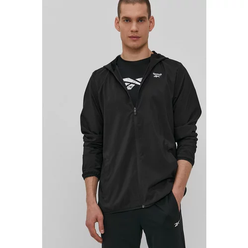 Reebok Sportska jakna boja: crna, za prijelazno razdoblje