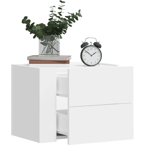  Zidni noćni ormarići 2 kom bijeli 45 x 30 x 35 cm Cijene