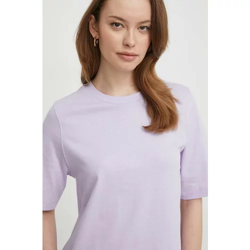 United Colors Of Benetton Bombažna kratka majica ženski, vijolična barva