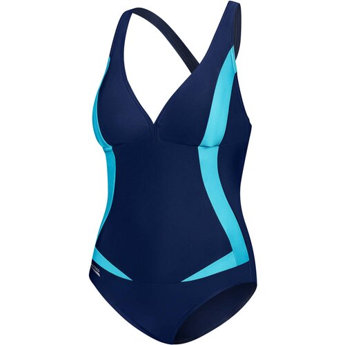 Aqua speed Woman&amp;#039;s Swimming Suit Greta Navy Blue/Blue Pattern 04 Slike