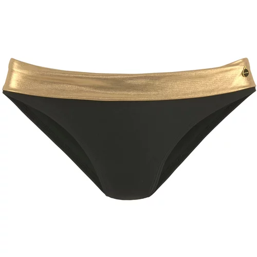 Lascana Bikini hlačke zlata / črna