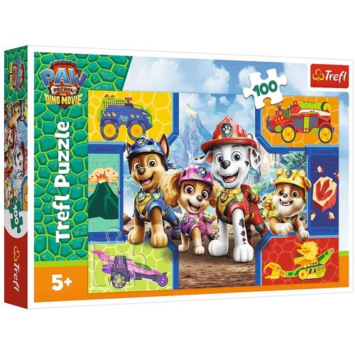 Trefl Psići u ophodnji Psi i dinosauri puzzle od 100 dijelova - Slike