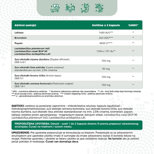 Kaltex gastro-biotic: probiotici, enzimi i biljke &amp;ndash; sveobuhvatna podr&amp;scaron;ka varenju Slike