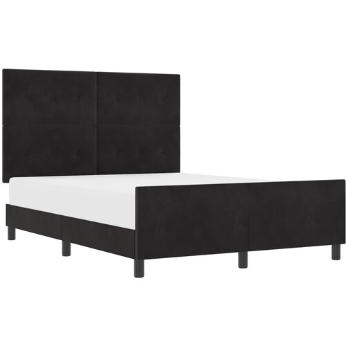 VidaXL Krevet Crna 140x200 cm Bar&amp;scaron;un Slike