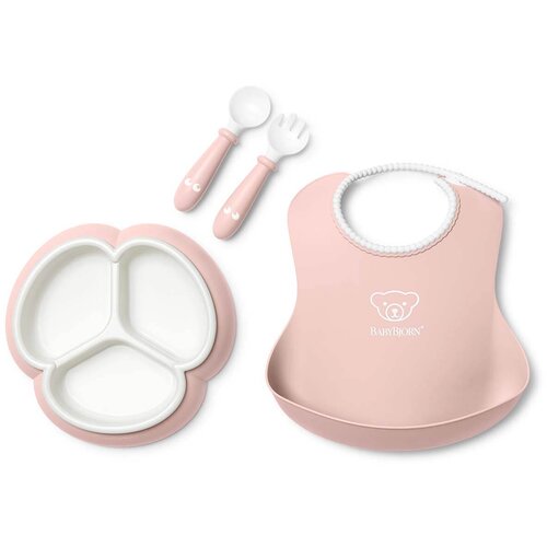 BABYBJORN komplet jedilni set Powder Pink Cene