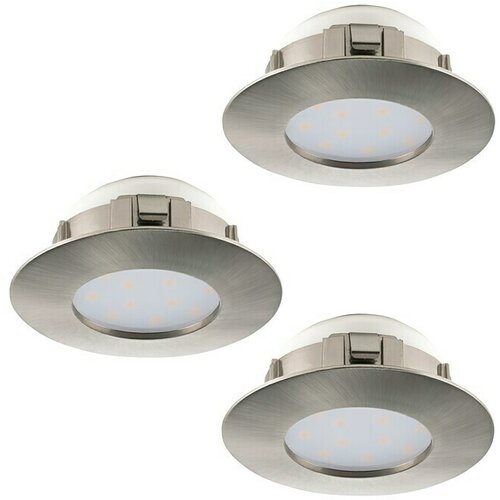 Eglo set ugradbenih LED svjetiljki Pineda (18 W, Mat nikal, 3 Kom., Topla bijela, 7,8 x 3,5 cm) Cijene