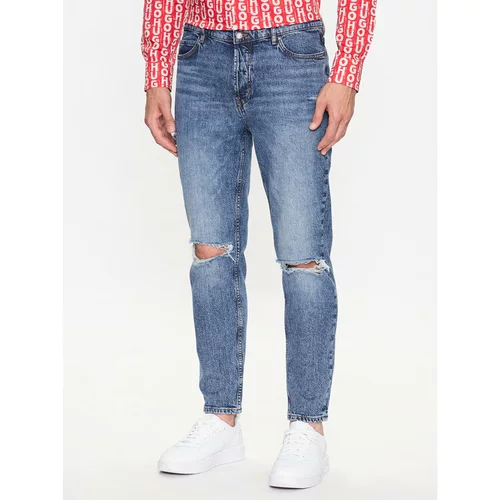 Hugo Jeans hlače 50493882 Modra Tapered Fit