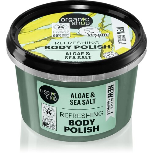 Organic Shop Algae & Sea Salt piling za tijelo 250 ml Cijene