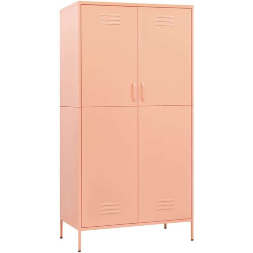 VidaXL Garderobna omara roza 90x50x180 cm jeklo Slike