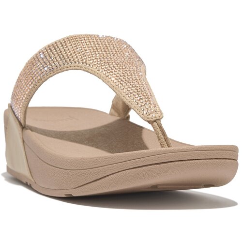 Fitflop Japonke LULU CRYSTAL EMBELLISHED TOE-POST Bež Slike