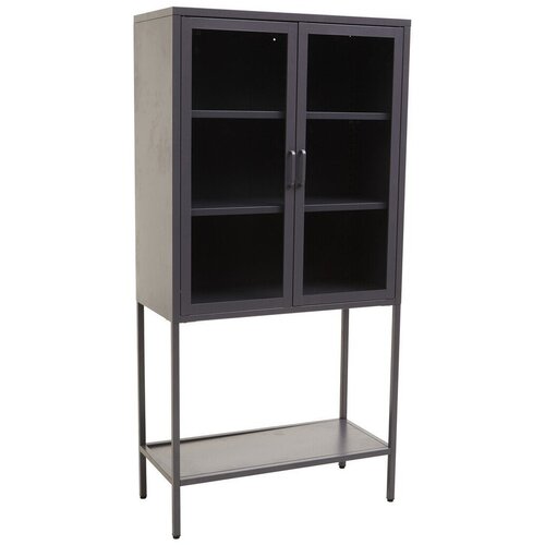 Premier Housewares Siva jeklena vitrina 75x150x35 cm Acier &amp;ndash; Slike