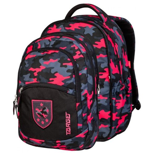Target &amp;Scaron;olski nahrbtnik 2v1 Curved Camouflage Pink Slike