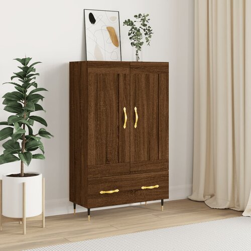 vidaXL Visoka komoda smeđa boja hrasta 69 5x31x115cm konstruirano drvo Cijene