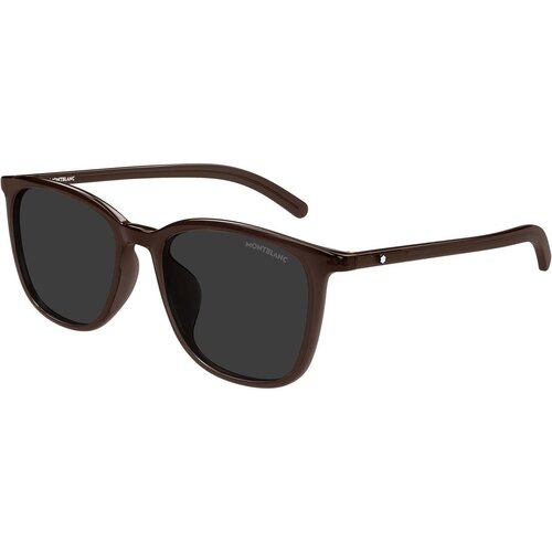 Mont Blanc MB0487SA 002 ONE SIZE (56) Rjava/Siva Slike