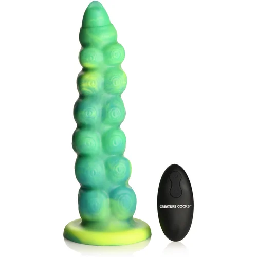 Creature Cocks Squirmer Thrusting & Vibrating Silicone Dildo