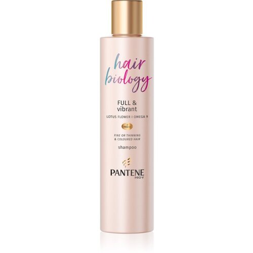 Pantene Hair Biology Full &amp;amp; Vibrant hranjivi &amp;scaron;ampon za či&amp;scaron;ćenje za slabu kosu 250 ml Slike
