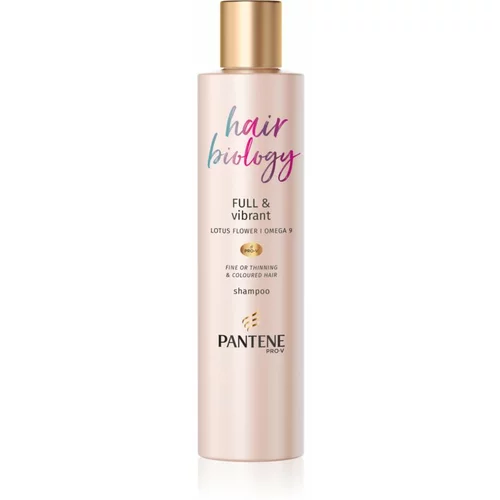 Pantene Hair Biology Full & Vibrant hranjivi šampon za čišćenje za slabu kosu 250 ml