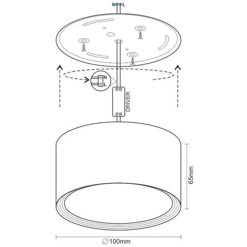  LED spot svetiljka LED/12W/230V 4000K prečnika 10 cm bela Slike