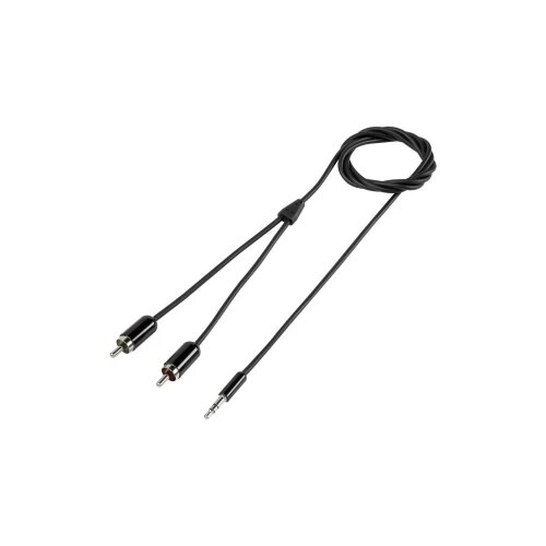 SpeaKa Professional SP-7870484 cinch/klinker avdio kabel [2x moški cinch konektor - 1x 3,5mm banana moški konektor] 1.5 m črna super mehki plašč, (20431897) Cene