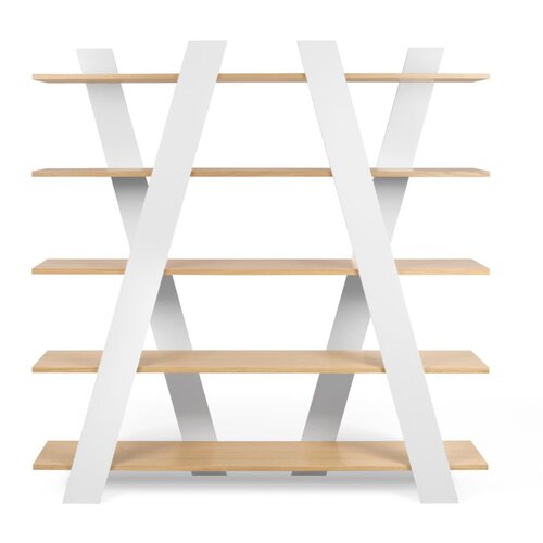 TemaHome Bel knjižni regal TemaHome Wind Oak Slike