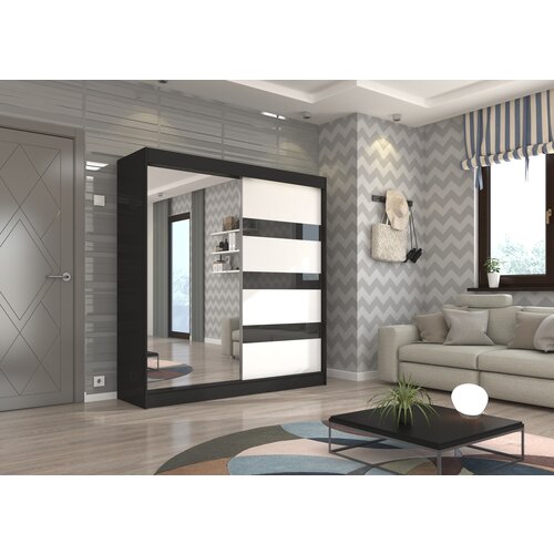 ADRK ORMAR TOURA 200 CM (VI�E BOJA)- crna/bijela/crna Cijene